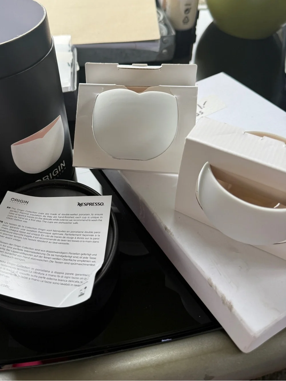 New In Box: Pair of Nespresso Espresso Cups - India Mahdavi Design